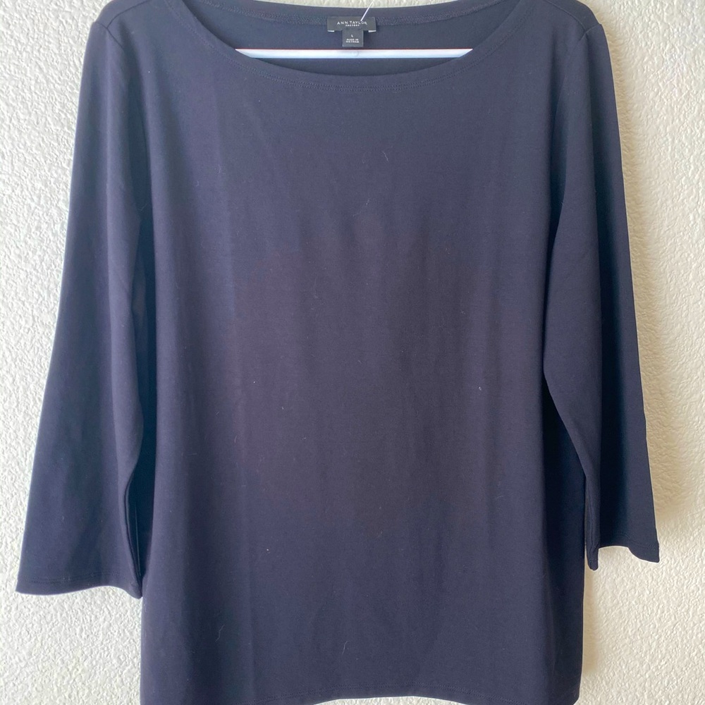 Anne Taylor Black Blouse